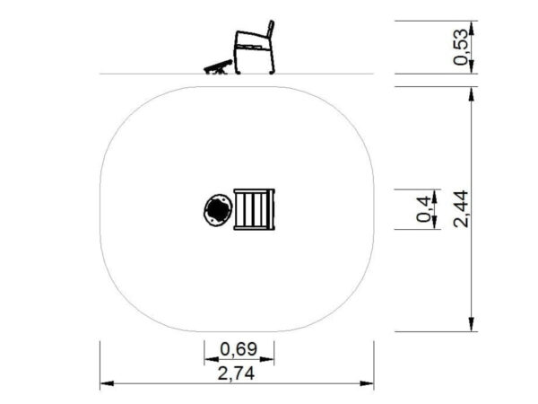 7127SR Armstoel psychomotorische schijf II