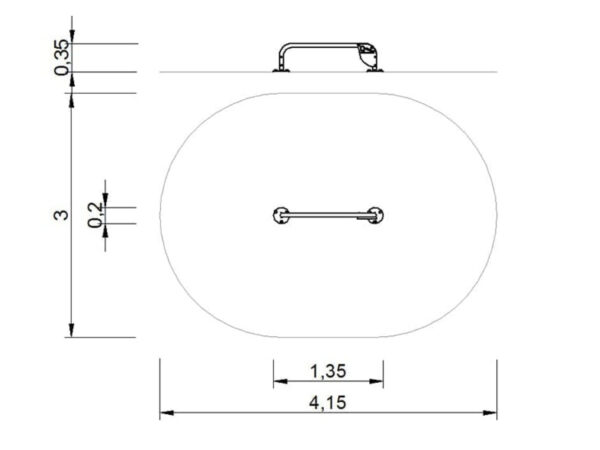 7412 plano 7412 Push up bar 350mm