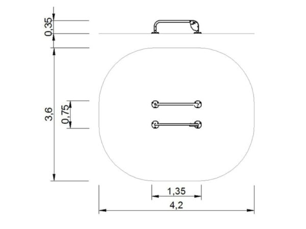 7424 plano 7424 Parallel bars 350 mm