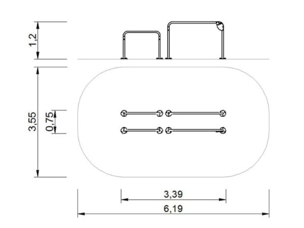 7426 plano 7426 Parellel bars 2 on 2