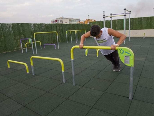 7430 Triple push up bar 35-60-90 cm