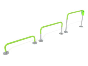 7430 Triple push up bar 35-60-90 cm