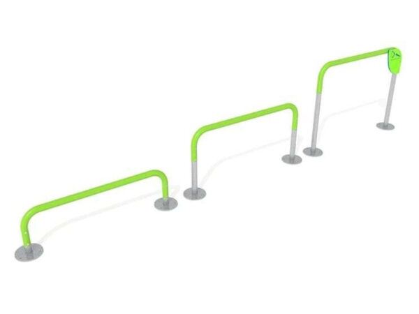 7430 Triple push up bar 35-60-90 cm