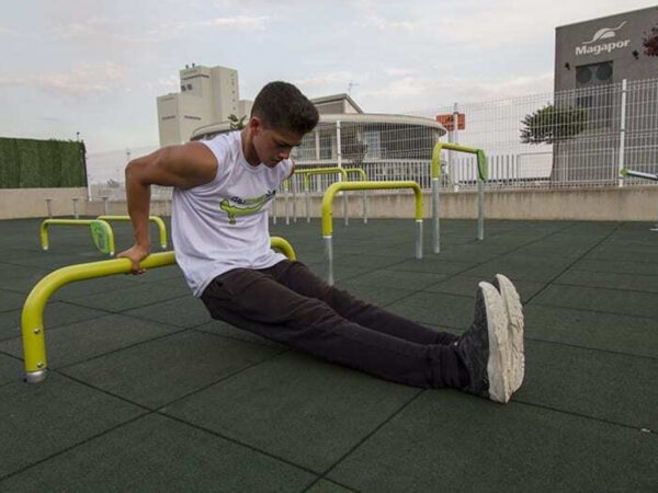 7430 Triple push up bar 35-60-90 cm