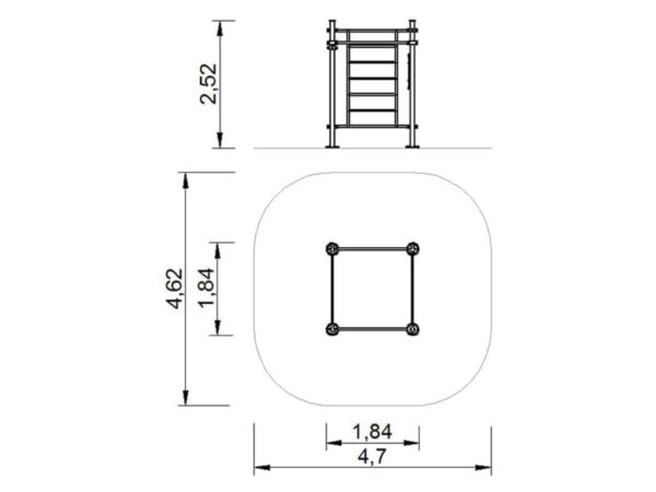 7473 Set STREET WORKOUT 4 posts