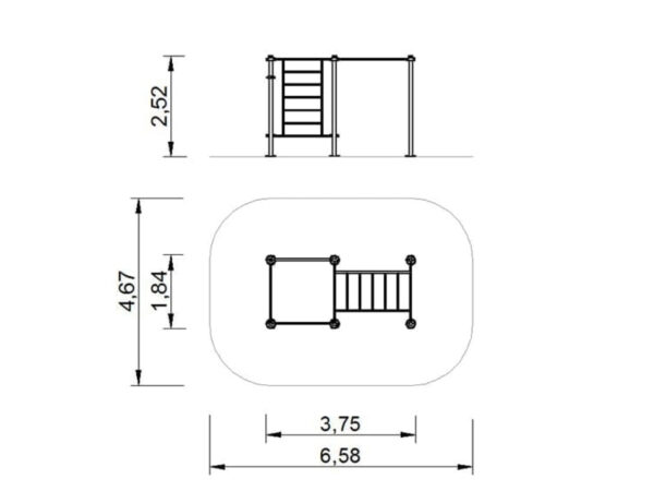 7477 plano 7477 Set STREET WORKOUT 6 posts
