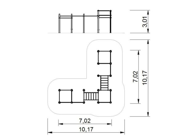 7485 STREET WORKOUT 15 posts set