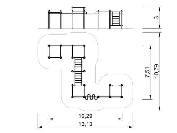 7487 STREET WORKOUT 18 posts set