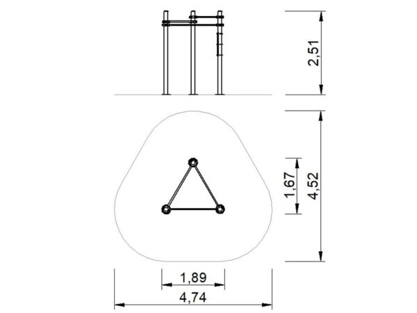 7499-02 plano 7499-02 Set STREET WORKOUT 3 bars