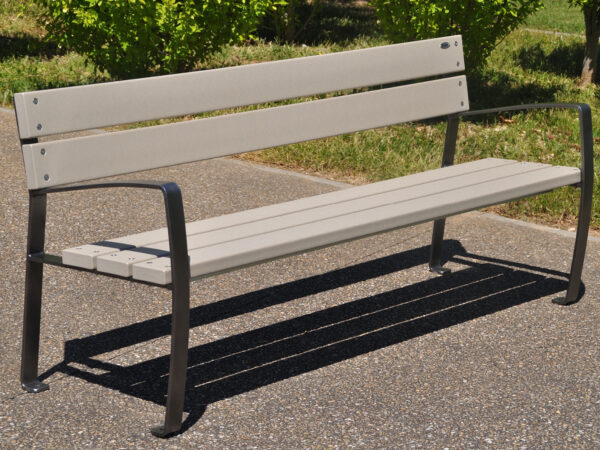 7136R zand 7136R Bank gerecycled plastic met dubbele pedalen