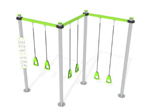 7493 NIEUW: Cross Training ZIG ZAG met 3 suspension ropes