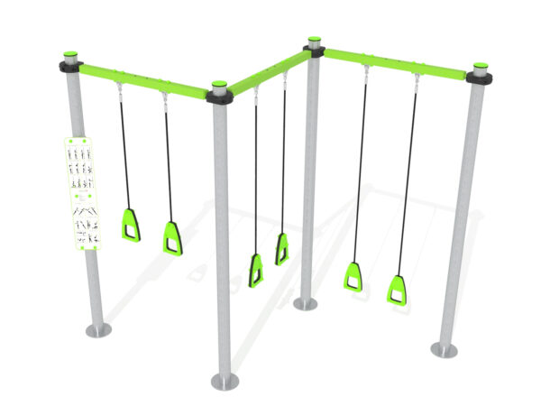 7493 NIEUW: Cross Training ZIG ZAG met 3 suspension ropes