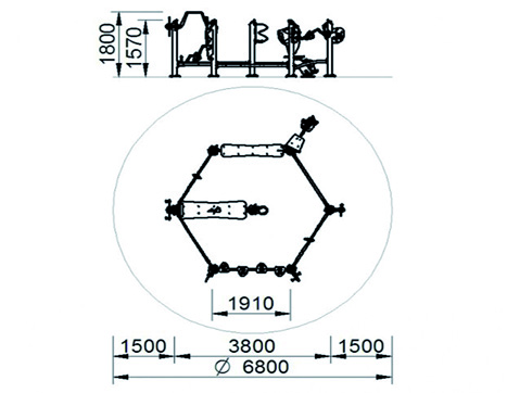 7301X Hexagonaal Circuit