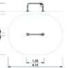 7414 Push up bar 600mm