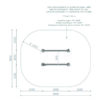 7421D Inclined parallel bars 90 - 120 cm