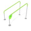 7421D Inclined parallel bars 90 - 120 cm