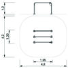 7422 Triple parallel bars 1200mm