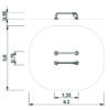 7424 Parallel bars 350 mm