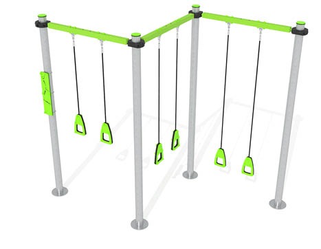 7493 NIEUW: Cross Training ZIG ZAG met 3 suspension ropes