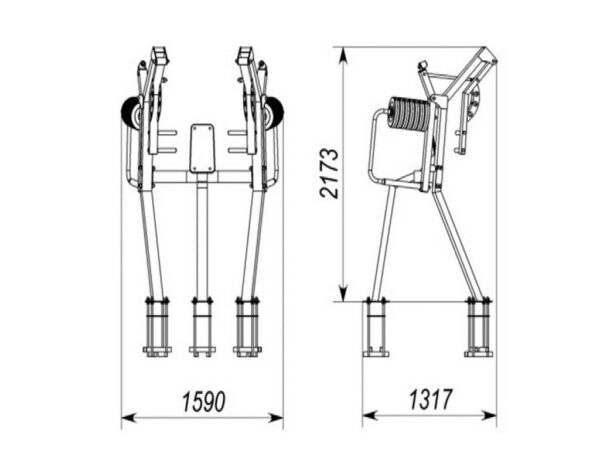 R01 Standing Chest Press machine