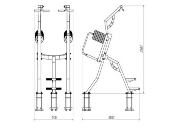 R05 Lateral Pull Down machine