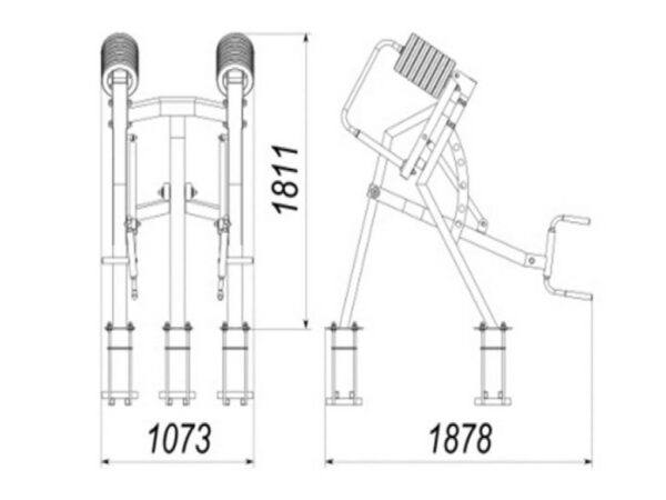 R08 Deadlift Shrug Lunge machine