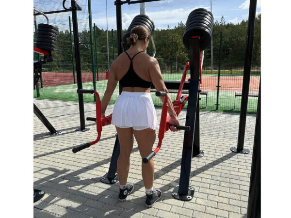 R08 Deadlift Shrug Lunge machine
