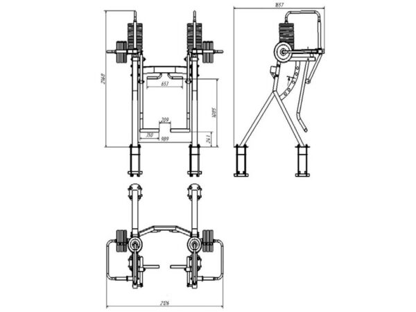 R18 Glute kick back Press machine