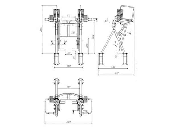 R19 Standing Leg Curl machine