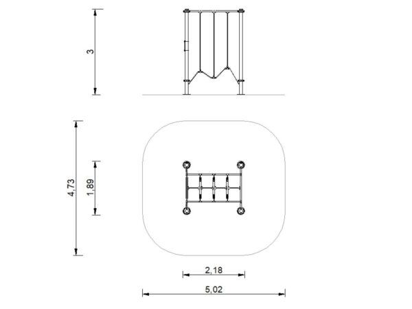 R7607 Hanging Step Footbridge