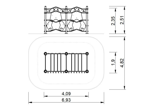 R7616 Brachiator and Climbing Wall