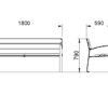1069C Bank van technisch hout